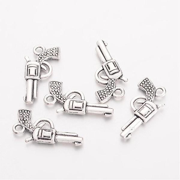 PandaHall Zinc Alloy Gun Necklace Pendant, Lead Free and Cadmium Free, Revolver Pistol Charm, Antique Silver, 22x12x3mm, Hole: 2mm Alloy...
PandaHall Zinc Alloy Gun Necklace Pendant, Lead Free and Cadmium Free, Revolver Pistol Charm, Antique Silver, 22x12x3mm, Hole: 2mm Alloy...
