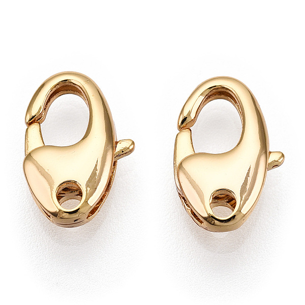PandaHall Brass Lobster Claw Clasps, for Jewelry Making, Real 18K Gold Plated, 11x7x3mm, Hole: 1.5mm Brass Oval
PandaHall Brass Lobster Claw Clasps, for Jewelry Making, Real 18K Gold Plated, 11x7x3mm, Hole: 1.5mm Brass Oval