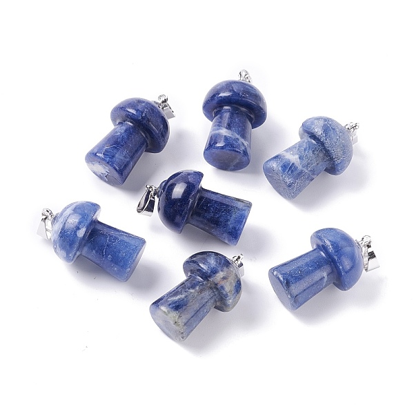 PandaHall Natural Sodalite Pendants, with Platinum Tone Brass Findings, Mushroom , 25x14mm, Hole: 2.4mm Sodalite Mushroom
PandaHall Natural Sodalite Pendants, with Platinum Tone Brass Findings, Mushroom , 25x14mm, Hole: 2.4mm Sodalite Mushroom