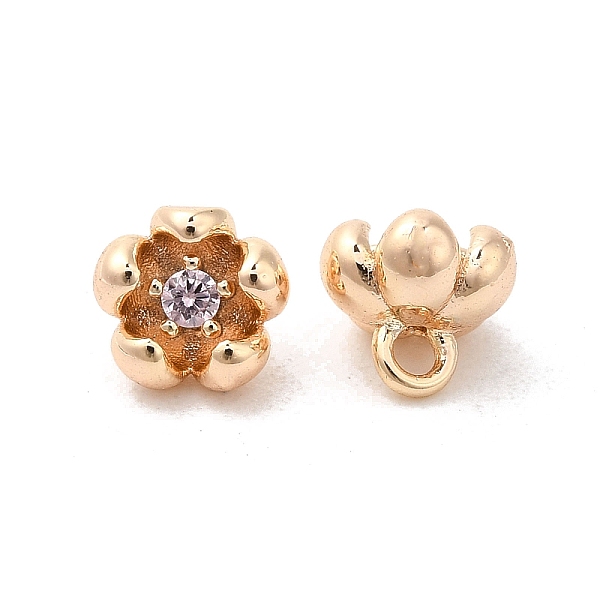 PandaHall Brass & Cubic Zirconia Pendants,Real 18K Gold Plated, Flower Charm, Thistle, 6x5x5mm, Hole: 1.2mm Brass+Cubic Zirconia Flower..., Purple
PandaHall Brass & Cubic Zirconia Pendants,Real 18K Gold Plated, Flower Charm, Thistle, 6x5x5mm, Hole: 1.2mm Brass+Cubic Zirconia Flower..., Purple