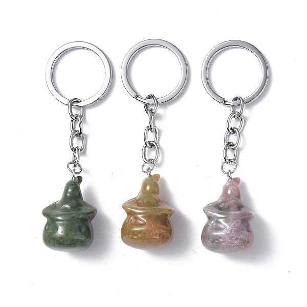 PandaHall Natural Indian Agate Keychains, with Iron Keychain Clasps, Ghost, 8cm Indian Agate Ghost
PandaHall Natural Indian Agate Keychains, with Iron Keychain Clasps, Ghost, 8cm Indian Agate Ghost