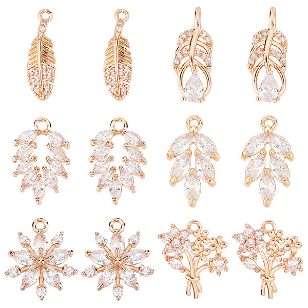 PandaHall SUNNYCLUE 1 Box 12Pcs Cubic Zirconia Charms Feather Charm Micro Pave Rhinestone Shiny Leaf Flowers Long Lasting Plated Brass..., Clear
PandaHall SUNNYCLUE 1 Box 12Pcs Cubic Zirconia Charms Feather Charm Micro Pave Rhinestone Shiny Leaf Flowers Long Lasting Plated Brass..., Clear