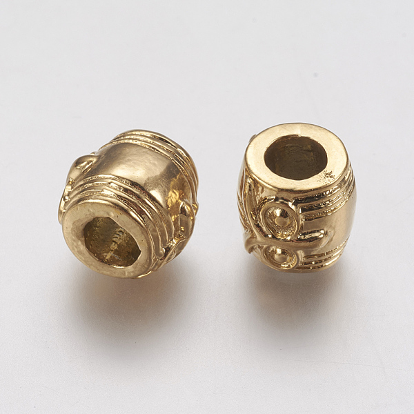 PandaHall Ion Plating(IP) 304 Stainless Steel European Beads, Large Hole Beads, Column, Golden, 10x10mm, Hole: 5mm 304 Stainless Steel...
PandaHall Ion Plating(IP) 304 Stainless Steel European Beads, Large Hole Beads, Column, Golden, 10x10mm, Hole: 5mm 304 Stainless Steel...
