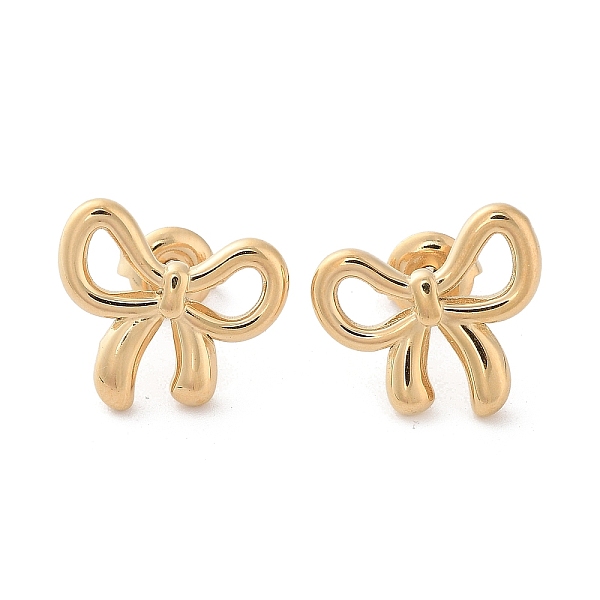 PandaHall 304 Stainless Steel Stud Earrings, Hollow Bowknot, Real 14K Gold Plated, 13x15.5mm 304 Stainless Steel Bowknot
PandaHall 304 Stainless Steel Stud Earrings, Hollow Bowknot, Real 14K Gold Plated, 13x15.5mm 304 Stainless Steel Bowknot