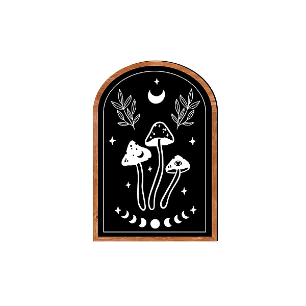 PandaHall Arch Wood Mural Painting, Self-adhesive Wall Sticker with Frame, for Living Room Bedroom Home Hallway Decor, Mushroom Pattern...
PandaHall Arch Wood Mural Painting, Self-adhesive Wall Sticker with Frame, for Living Room Bedroom Home Hallway Decor, Mushroom Pattern...