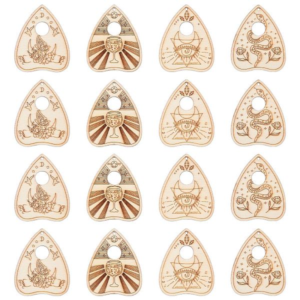 PandaHall 40Pcs 4 Styles Unfinished Wood Planchettes, Heart with Flower & Snake & Eye Pattern, for DIY Craft Painting, Lemon Chiffon...
PandaHall 40Pcs 4 Styles Unfinished Wood Planchettes, Heart with Flower & Snake & Eye Pattern, for DIY Craft Painting, Lemon Chiffon...