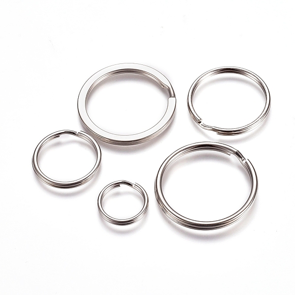 PandaHall Iron Split Key Ring, Keychain Clasp Findings, Platinum, 15~30x2~2.9mm, Inner Diameter: 12~25.8mm Iron Ring
PandaHall Iron Split Key Ring, Keychain Clasp Findings, Platinum, 15~30x2~2.9mm, Inner Diameter: 12~25.8mm Iron Ring