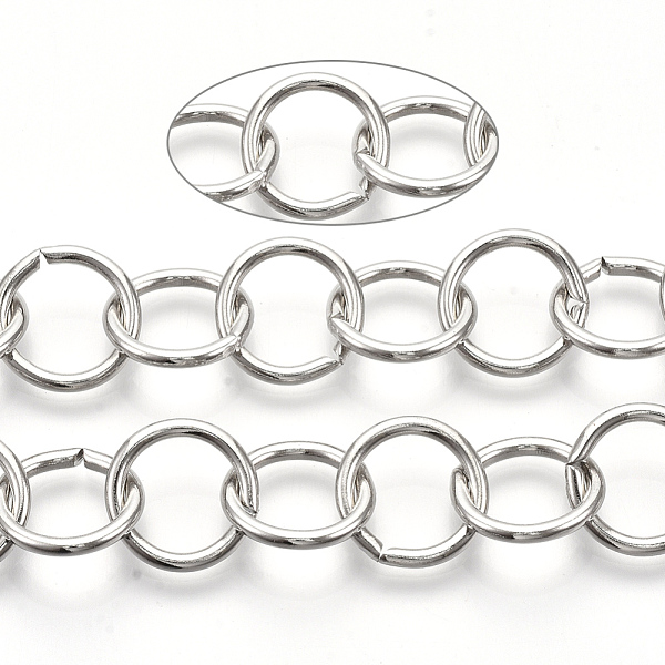 PandaHall Iron Rolo Chains, Belcher Chain, Unwelded, with Spool, Platinum, Link: 15x1.8mm, about 39.37 Feet(12m)/roll Iron
PandaHall Iron Rolo Chains, Belcher Chain, Unwelded, with Spool, Platinum, Link: 15x1.8mm, about 39.37 Feet(12m)/roll Iron