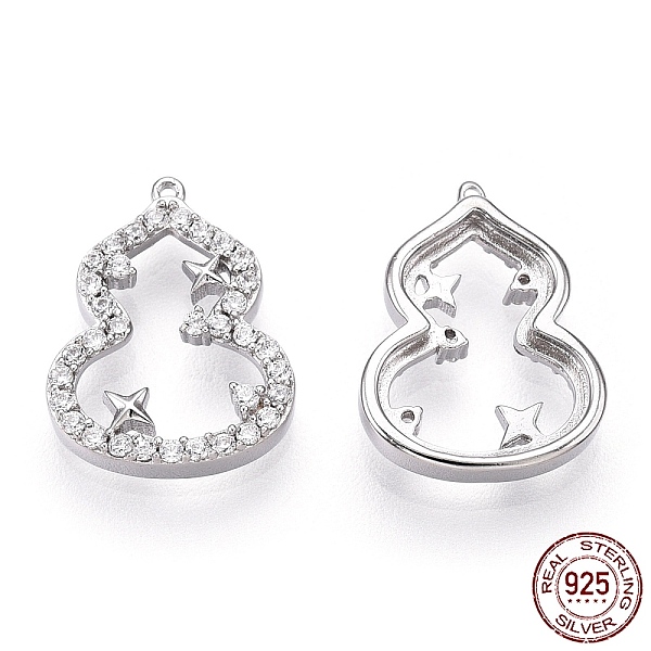 PandaHall Rhodium Plated 925 Sterling Silver Micro Pave Cubic Zirconia Charms, Gourd/Calabash, Nickel Free, Real Platinum Plated..., Clear
PandaHall Rhodium Plated 925 Sterling Silver Micro Pave Cubic Zirconia Charms, Gourd/Calabash, Nickel Free, Real Platinum Plated..., Clear