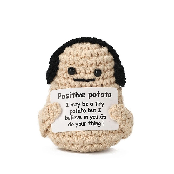 PandaHall 3D Luminous Yarn Doll, Mini Crochet Potato Ornaments for Home Car Office Table, Black, 80x55mm Yarn Potato Black
PandaHall 3D Luminous Yarn Doll, Mini Crochet Potato Ornaments for Home Car Office Table, Black, 80x55mm Yarn Potato Black