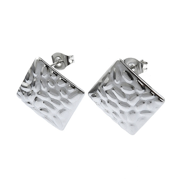 PandaHall 201 Stainless Steel Stud Earrings, with 304 Stainless Steel Pins, Textured Rhombus, Stainless Steel Color, 20x20mm 201 Stainless...
PandaHall 201 Stainless Steel Stud Earrings, with 304 Stainless Steel Pins, Textured Rhombus, Stainless Steel Color, 20x20mm 201 Stainless...