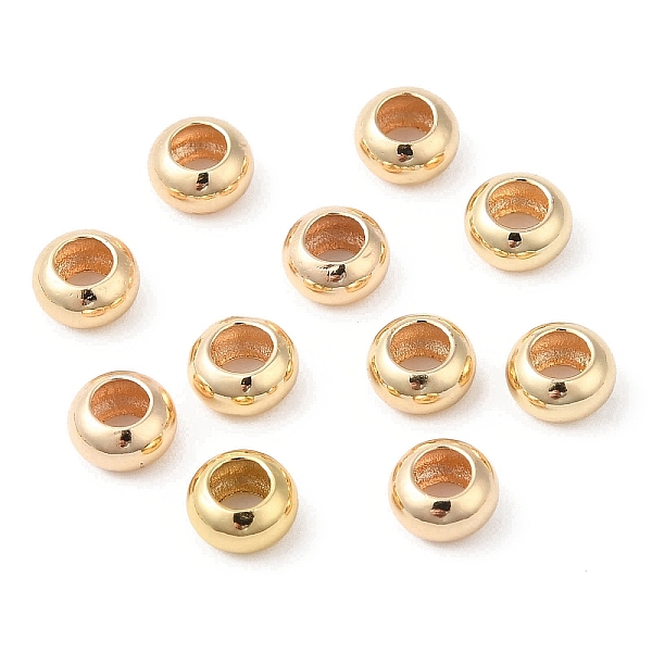 PandaHall Brass Beads, Cadmium Free & Lead Free, Rondelle, Long-Lasting Plated, Light Gold, 6x3.5mm, Hole: 2.5mm Brass Rondelle
PandaHall Brass Beads, Cadmium Free & Lead Free, Rondelle, Long-Lasting Plated, Light Gold, 6x3.5mm, Hole: 2.5mm Brass Rondelle