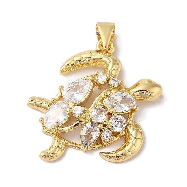 PandaHall Rack Plating Brass & Clear Cubic Zirconia Pendants, Cadmium Free & Lead Free, Long-Lasting Plated, Tortoise, Real 18K Gold Plated...
PandaHall Rack Plating Brass & Clear Cubic Zirconia Pendants, Cadmium Free & Lead Free, Long-Lasting Plated, Tortoise, Real 18K Gold Plated...