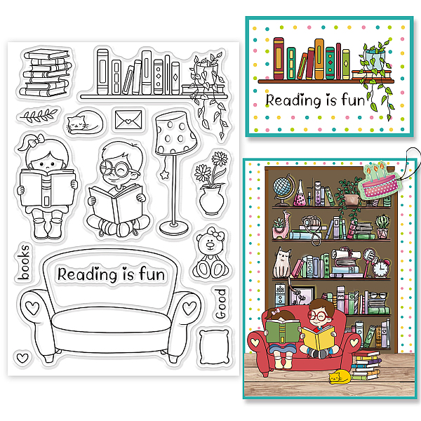 PandaHall GLOBLELAND Reading Theme Clear Stamps Bookcase Bookshelf Students Silicone Clear Stamp Seals for Cards Making DIY Scrapbooking...
PandaHall GLOBLELAND Reading Theme Clear Stamps Bookcase Bookshelf Students Silicone Clear Stamp Seals for Cards Making DIY Scrapbooking...