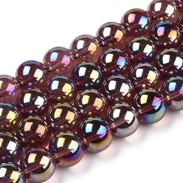 PandaHall Electroplate Transparent Glass Beads Strands, AB Color Plated, Round, Coconut Brown, 9.5~10mm, Hole: 1.5mm, about 40~42pcs/strand...
PandaHall Electroplate Transparent Glass Beads Strands, AB Color Plated, Round, Coconut Brown, 9.5~10mm, Hole: 1.5mm, about 40~42pcs/strand...