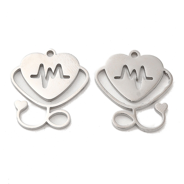 PandaHall 304 Stainless Steel Pendants, Stethoscope Charm, Stainless Steel Color, 17x16x1mm, Hole: 1.2mm 304 Stainless Steel Others
PandaHall 304 Stainless Steel Pendants, Stethoscope Charm, Stainless Steel Color, 17x16x1mm, Hole: 1.2mm 304 Stainless Steel Others