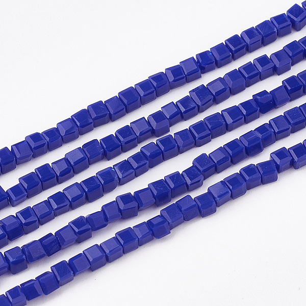 PandaHall Opaque Color Glass Beads Strands, Faceted, Cube, Blue, 2~2.5x2~2.5x2~2.5mm, Hole: 0.5mm, 195~200pcs/strand, 17.7 inch~18.8 inch...
PandaHall Opaque Color Glass Beads Strands, Faceted, Cube, Blue, 2~2.5x2~2.5x2~2.5mm, Hole: 0.5mm, 195~200pcs/strand, 17.7 inch~18.8 inch...