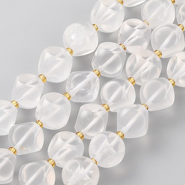PandaHall Natural Quartz Crystal Beads Strands, with Seed Beads, Six Sided Celestial Dice, Faceted, 12~12.5x12~12.5mm, Hole: 1mm, about...
PandaHall Natural Quartz Crystal Beads Strands, with Seed Beads, Six Sided Celestial Dice, Faceted, 12~12.5x12~12.5mm, Hole: 1mm, about...