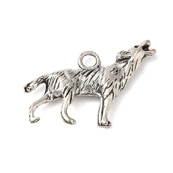 PandaHall Alloy Howling Wolf Pendants, Antique Silver Color, Wolf, about 27mm wide, 19mm long, hole: 2mm Alloy Other Animal
PandaHall Alloy Howling Wolf Pendants, Antique Silver Color, Wolf, about 27mm wide, 19mm long, hole: 2mm Alloy Other Animal