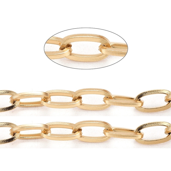 PandaHall Ion Plating(IP) 304 Stainless Steel Paperclip Chains, Unwelded, with Spool, Real 18K Gold Plated, Link: 10x5.5x1mm, about 32.8...
PandaHall Ion Plating(IP) 304 Stainless Steel Paperclip Chains, Unwelded, with Spool, Real 18K Gold Plated, Link: 10x5.5x1mm, about 32.8...