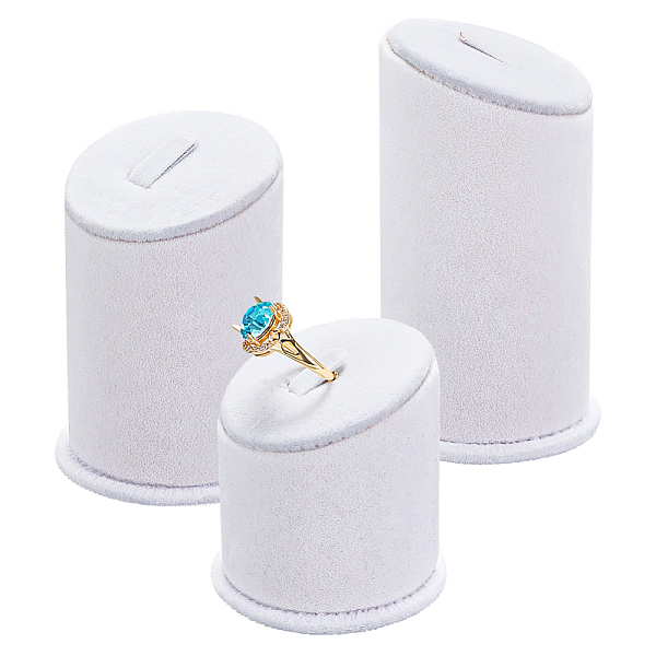 PandaHall 3Pcs 3 Sizes Lint Covered with PVC Ring Display Stands, Column Single Ring Storage Holder, White, 5.7x6.3~10.2cm, 1pc/size Cloth...
PandaHall 3Pcs 3 Sizes Lint Covered with PVC Ring Display Stands, Column Single Ring Storage Holder, White, 5.7x6.3~10.2cm, 1pc/size Cloth...