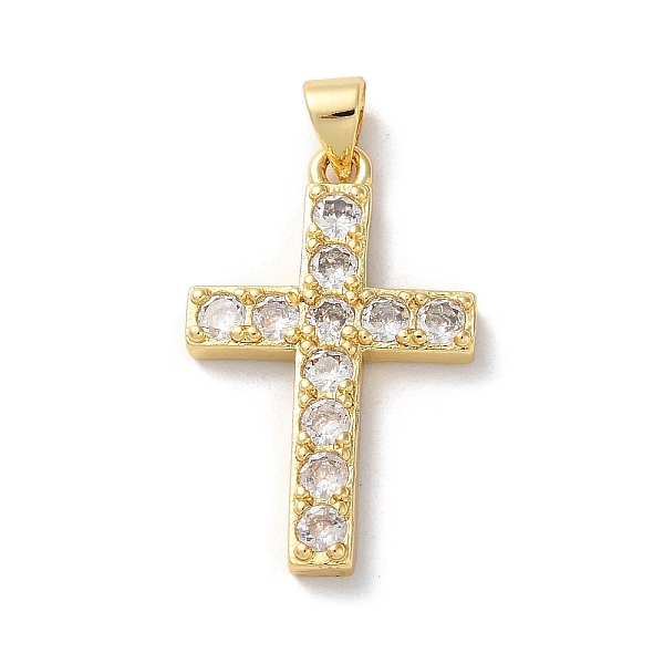 PandaHall Brass Micro Pave Cubic Zirconia Pendants, Cross, Real 18K Gold Plated, 27x17x3mm, Hole: 4x4mm Brass+Cubic Zirconia Cross Clear
PandaHall Brass Micro Pave Cubic Zirconia Pendants, Cross, Real 18K Gold Plated, 27x17x3mm, Hole: 4x4mm Brass+Cubic Zirconia Cross Clear