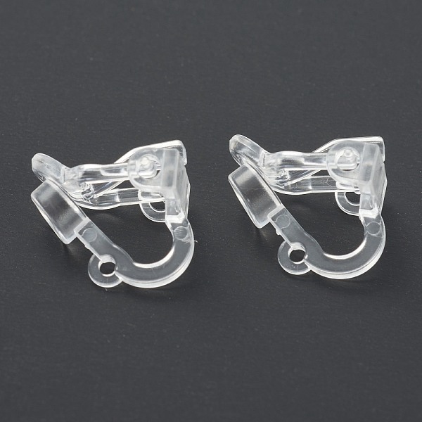 PandaHall Eco-friendly Plastic Clip-on Earring Findings, for Non-Pierced Ears, Clear, 12.5x13.5x9mm, Hole: 1.2mm Plastic Clear
PandaHall Eco-friendly Plastic Clip-on Earring Findings, for Non-Pierced Ears, Clear, 12.5x13.5x9mm, Hole: 1.2mm Plastic Clear