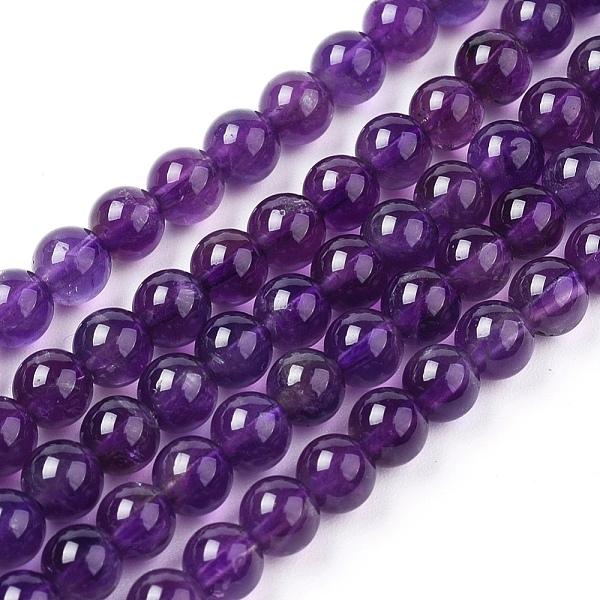 PandaHall Natural Amethyst Beads Strands, Dyed, Round, Indigo, 4mm, Hole: 0.8mm; about 46pcs/strand, 7 inch Amethyst Round Purple
PandaHall Natural Amethyst Beads Strands, Dyed, Round, Indigo, 4mm, Hole: 0.8mm; about 46pcs/strand, 7 inch Amethyst Round Purple