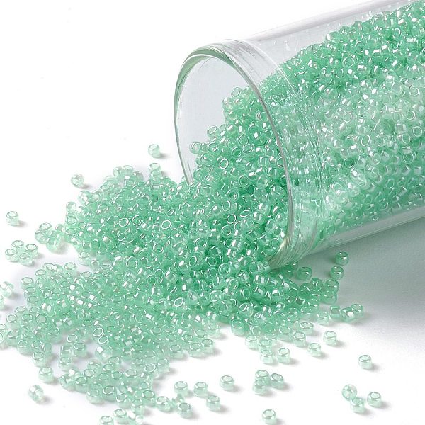 PandaHall TOHO Round Seed Beads, Japanese Seed Beads, (144) Ceylon Celery, 15/0, 1.5mm, Hole: 0.7mm, about 3000pcs/10g Glass Green
PandaHall TOHO Round Seed Beads, Japanese Seed Beads, (144) Ceylon Celery, 15/0, 1.5mm, Hole: 0.7mm, about 3000pcs/10g Glass Green
