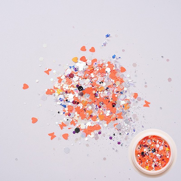 PandaHall (Clearance Sale)Shiny Nail Art Decoration Accessories, with Glitter Powder and Sequins, DIY Sparkly Paillette Tips Nail, Orange..., Red
PandaHall (Clearance Sale)Shiny Nail Art Decoration Accessories, with Glitter Powder and Sequins, DIY Sparkly Paillette Tips Nail, Orange..., Red