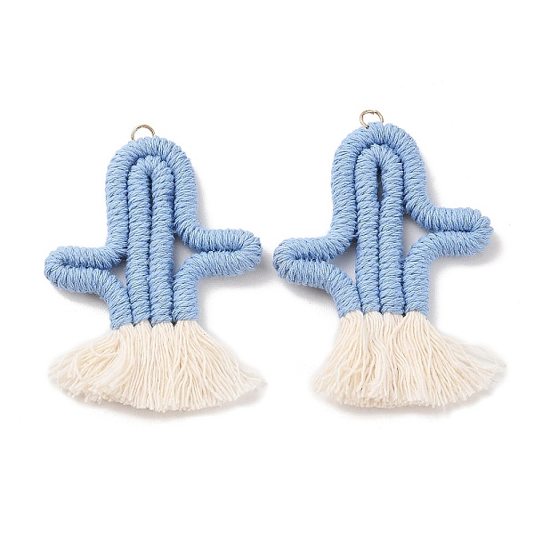 PandaHall Polycotton Fabric Big Pendants, with Iron Loops, Cactus Charms, Cornflower Blue, 75~78x53~54x5.5~6mm, Hole: 4mm Polycotton Cactus
PandaHall Polycotton Fabric Big Pendants, with Iron Loops, Cactus Charms, Cornflower Blue, 75~78x53~54x5.5~6mm, Hole: 4mm Polycotton Cactus