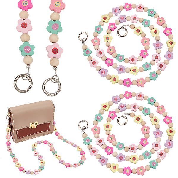 PandaHall WADORN 2pcs Colorful Wood Beaded Purse Chain, 47.24 Inch Flower Beaded Bag Chain Replacement Handbag Decorative Chain Charm with...
PandaHall WADORN 2pcs Colorful Wood Beaded Purse Chain, 47.24 Inch Flower Beaded Bag Chain Replacement Handbag Decorative Chain Charm with...