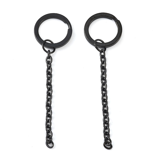 PandaHall Ion Plating(IP) 304 Stainless Steel Split Key Ring Clasps, For Keychain Making, with Extended Cable Chains, Black, 74.5mm, Ring...
PandaHall Ion Plating(IP) 304 Stainless Steel Split Key Ring Clasps, For Keychain Making, with Extended Cable Chains, Black, 74.5mm, Ring...