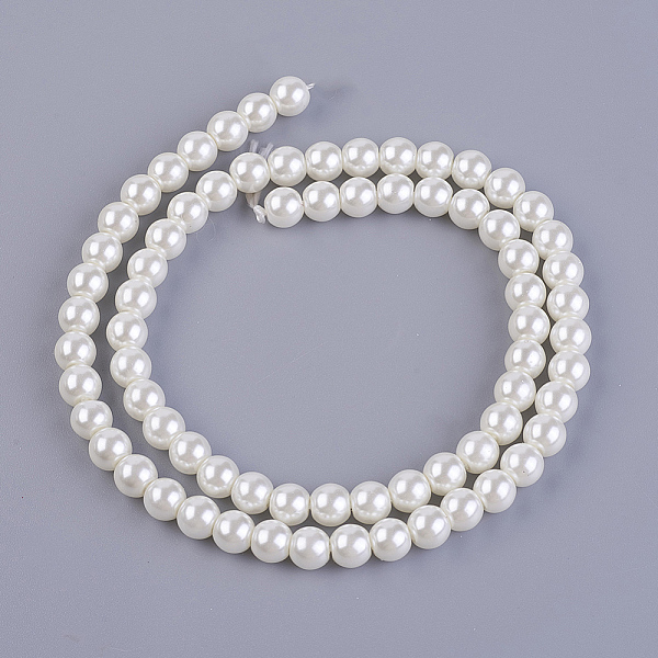 PandaHall Eco-Friendly Dyed Glass Pearl Bead Strands, Round, Cotton Cord Threaded, Creamy White, 6mm, Hole: 1.2~1.5mm, about 70pcs/strand...
PandaHall Eco-Friendly Dyed Glass Pearl Bead Strands, Round, Cotton Cord Threaded, Creamy White, 6mm, Hole: 1.2~1.5mm, about 70pcs/strand...