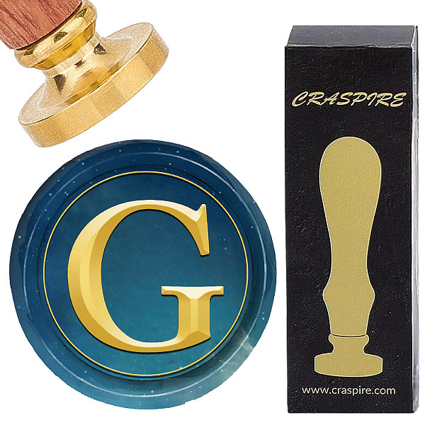 PandaHall Brass Wax Seal Stamp with Rosewood Handle, for DIY Scrapbooking, Letter G, 25mm Brass Letter G
PandaHall Brass Wax Seal Stamp with Rosewood Handle, for DIY Scrapbooking, Letter G, 25mm Brass Letter G