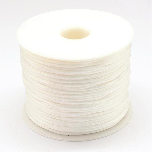 PandaHall Nylon Thread, Rattail Satin Cord, White, 1.5mm, about 49.21 yards(45m)/roll Nylon White
PandaHall Nylon Thread, Rattail Satin Cord, White, 1.5mm, about 49.21 yards(45m)/roll Nylon White
