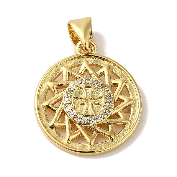 PandaHall Rack Plating Brass Micro Pave Clear Cubic Zirconia Pendants, Cadmium Free & Lead Free, Long-Lasting Plated, Flat Round with Sun...
PandaHall Rack Plating Brass Micro Pave Clear Cubic Zirconia Pendants, Cadmium Free & Lead Free, Long-Lasting Plated, Flat Round with Sun...