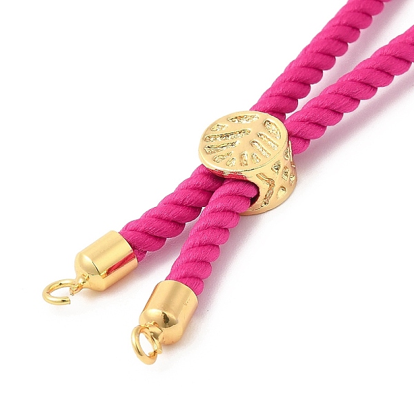 PandaHall Twisted Nylon Cord Silder Bracelets, Link Bracelet Making for Connector Charm, with Long-Lasting Plated Golden Brass Cord End &..., Pink
PandaHall Twisted Nylon Cord Silder Bracelets, Link Bracelet Making for Connector Charm, with Long-Lasting Plated Golden Brass Cord End &..., Pink