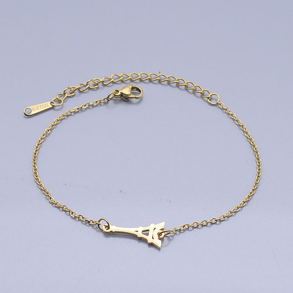 PandaHall 201 Stainless Steel Link Bracelets, with Lobster Claw Clasps, Eiffel Tower, Golden, 6-3/4 inch(17.2cm) 201 Stainless Steel
PandaHall 201 Stainless Steel Link Bracelets, with Lobster Claw Clasps, Eiffel Tower, Golden, 6-3/4 inch(17.2cm) 201 Stainless Steel