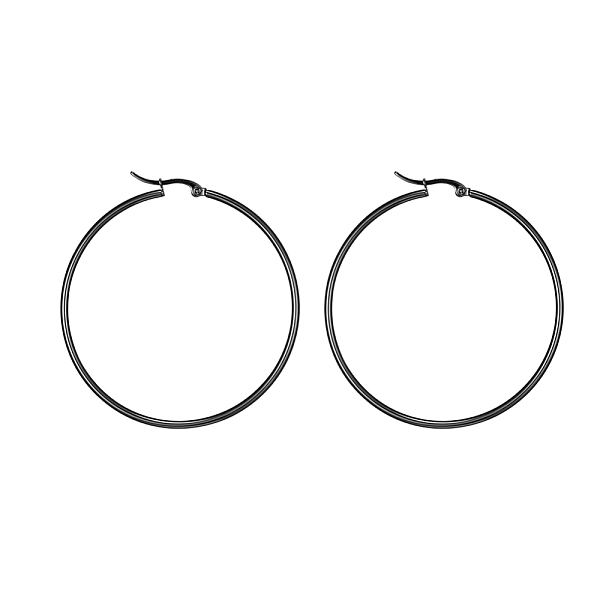 PandaHall 304 Stainless Steel Big Hoop Earrings, Hypoallergenic Earrings, Ring Shape, Gunmetal, 12 Gauge, 49~51x2mm, Pin: 0.7~1.3x0.68mm 304...
PandaHall 304 Stainless Steel Big Hoop Earrings, Hypoallergenic Earrings, Ring Shape, Gunmetal, 12 Gauge, 49~51x2mm, Pin: 0.7~1.3x0.68mm 304...