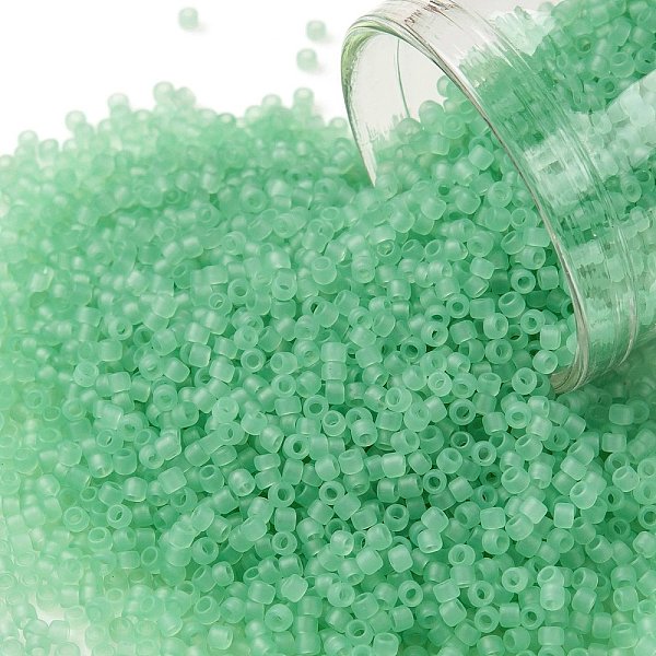 PandaHall TOHO Round Seed Beads, Japanese Seed Beads, Frosted, (144F) Ceylon Frost Celery, 15/0, 1.5mm, Hole: 0.7mm, about 3000pcs/10g Glass..., Green
PandaHall TOHO Round Seed Beads, Japanese Seed Beads, Frosted, (144F) Ceylon Frost Celery, 15/0, 1.5mm, Hole: 0.7mm, about 3000pcs/10g Glass..., Green