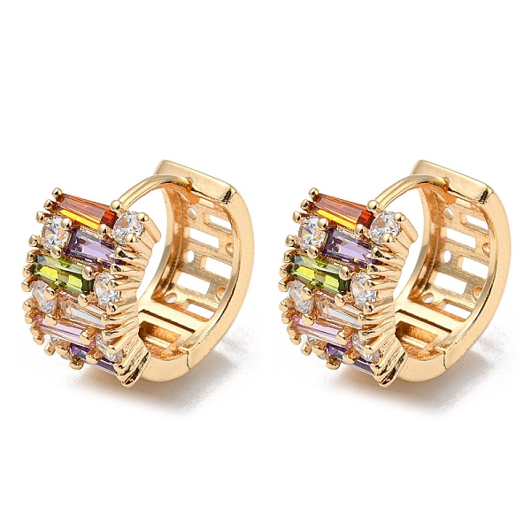 PandaHall Brass with Colorful Cubic Zirconia Hoop Earrings, Trapezoid, Light Gold, 14x8.5mm Brass Trapezoid
PandaHall Brass with Colorful Cubic Zirconia Hoop Earrings, Trapezoid, Light Gold, 14x8.5mm Brass Trapezoid
