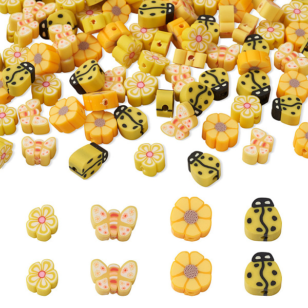 PandaHall Fashewelry 100Pcs 4 Style Handmade Polymer Clay Beads, Mixed Shapes, Mixed Color, 7.5~12x4.5~12x3.5~5mm, Hole: 1.5~2mm..., Multicolor
PandaHall Fashewelry 100Pcs 4 Style Handmade Polymer Clay Beads, Mixed Shapes, Mixed Color, 7.5~12x4.5~12x3.5~5mm, Hole: 1.5~2mm..., Multicolor
