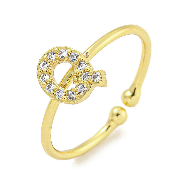 PandaHall Rack Plating Brass Open Cuff Rings for Women, with Cubic Zirconia, Cadmium Free & Lead Free, Long-Lasting Plated, Letter, Letter Q...
PandaHall Rack Plating Brass Open Cuff Rings for Women, with Cubic Zirconia, Cadmium Free & Lead Free, Long-Lasting Plated, Letter, Letter Q...