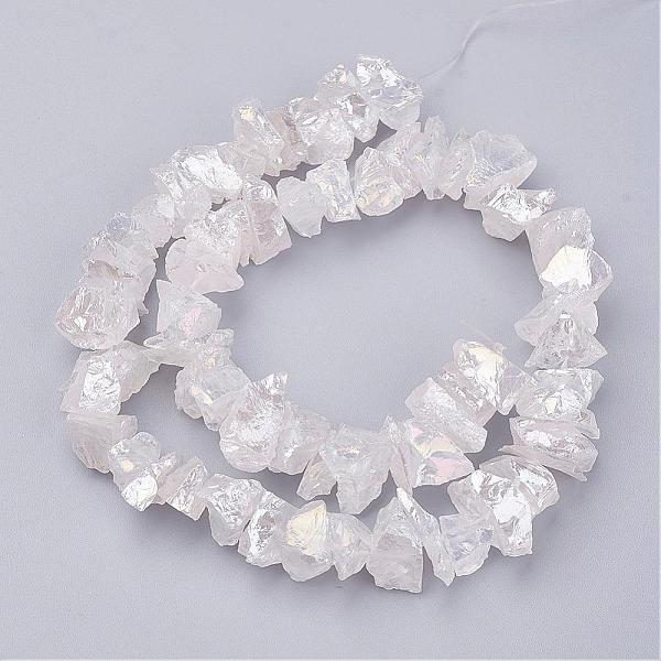 PandaHall Electroplated Natural Quartz Crystal Bead Strands, Nuggets, Rainbow Plated, 10~24.5x5.5~16x2~23mm, Hole: 1mm, about...
PandaHall Electroplated Natural Quartz Crystal Bead Strands, Nuggets, Rainbow Plated, 10~24.5x5.5~16x2~23mm, Hole: 1mm, about...