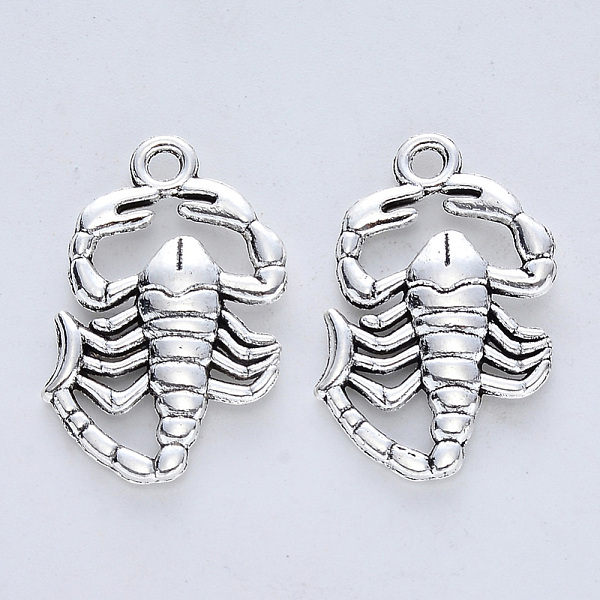 PandaHall Tibetan Style Alloy Pendants, Cadmium Free & Lead Free, Scorpion, Antique Silver, 26.5x17.5x3mm, Hole: 2mm, about 267pcs/500g...
PandaHall Tibetan Style Alloy Pendants, Cadmium Free & Lead Free, Scorpion, Antique Silver, 26.5x17.5x3mm, Hole: 2mm, about 267pcs/500g...