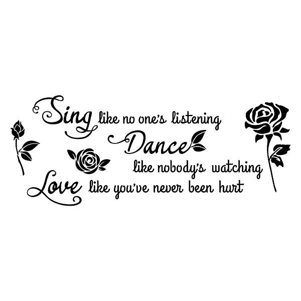 PandaHall PVC Wall Stickers, for Home Living Room Bedroom Wall Decoration, Black, Word, 300x680mm PVC Word
PandaHall PVC Wall Stickers, for Home Living Room Bedroom Wall Decoration, Black, Word, 300x680mm PVC Word