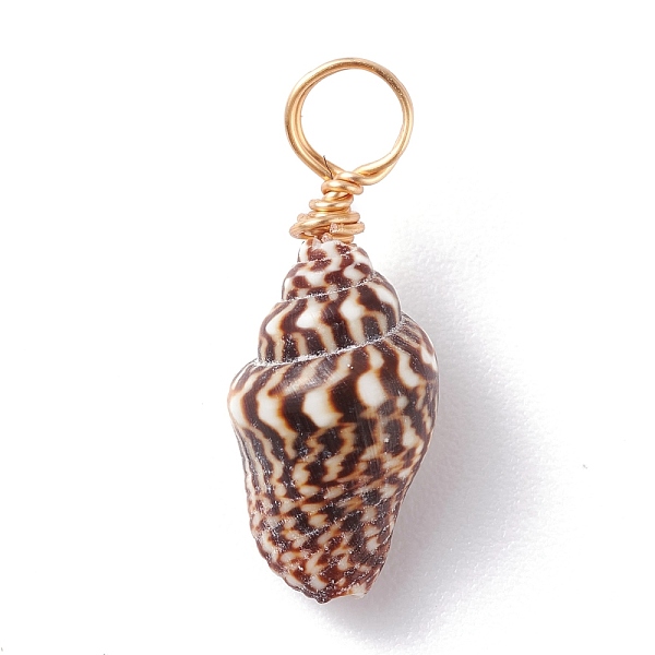 PandaHall Natural Shell Pendants, with Copper Findings, Real 18K Gold Plated, 18~23x7~10x6~7.5mm, Hole: 3.7mm Shell Shell Shape
PandaHall Natural Shell Pendants, with Copper Findings, Real 18K Gold Plated, 18~23x7~10x6~7.5mm, Hole: 3.7mm Shell Shell Shape