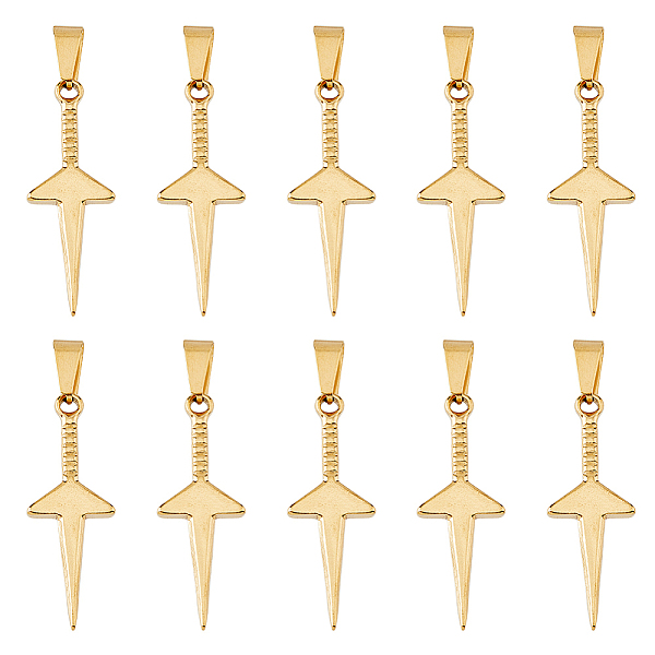 PandaHall Unicraftale 304 Stainless Steel Pendants, Sword, Golden, 40x14x3mm, Hole: 8x4mm, 10pcs/box 304 Stainless Steel Others
PandaHall Unicraftale 304 Stainless Steel Pendants, Sword, Golden, 40x14x3mm, Hole: 8x4mm, 10pcs/box 304 Stainless Steel Others