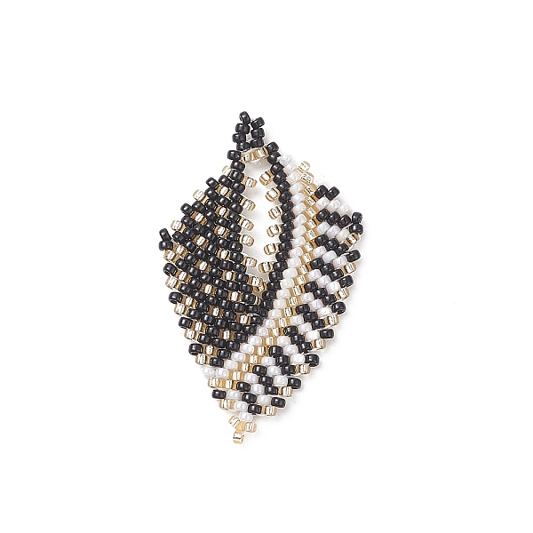 PandaHall Handmade MIYUKI Japanese Seed Loom Pattern Seed Beads, Leaf Pendants, Black, 37.5x23x2mm, Hole: 1.8mm Glass Leaf Black
PandaHall Handmade MIYUKI Japanese Seed Loom Pattern Seed Beads, Leaf Pendants, Black, 37.5x23x2mm, Hole: 1.8mm Glass Leaf Black